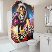Lion Duschvorhang (Beispiel)
