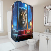 Lion Duschvorhang (Beispiel)