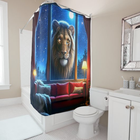 Lion Duschvorhang (Beispiel)