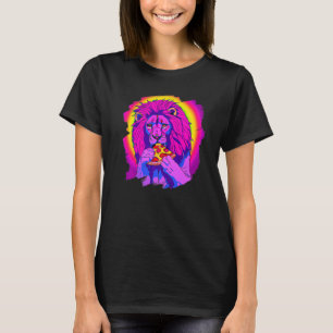 Lion Eating Pizza Lion Cool Pizza 1 T-Shirt