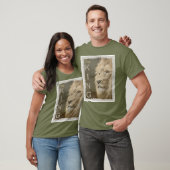 Lion Elegant Modern Fatigue Green Template Basic T-Shirt (Unisex)