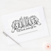 Lion Ends Personalisiert Buchzeichen Rechteckiger Aufkleber (Umschlag)