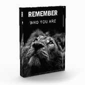 Lion erinnere dich daran, wer du bist fotoblock (Links)