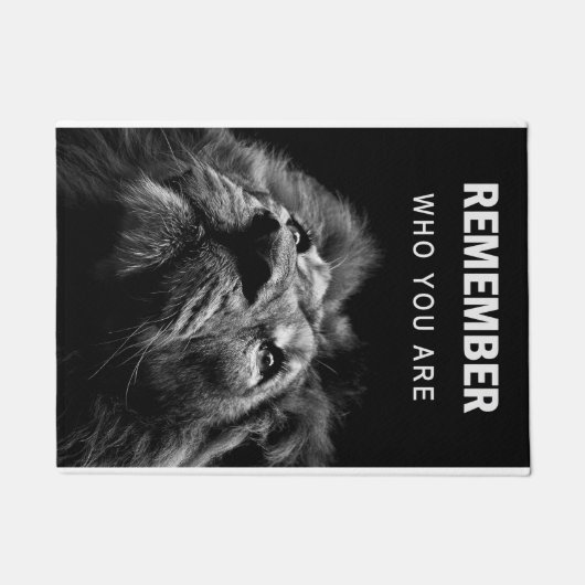 Lion erinnere dich daran, wer du bist fußmatte (Vorderseite)