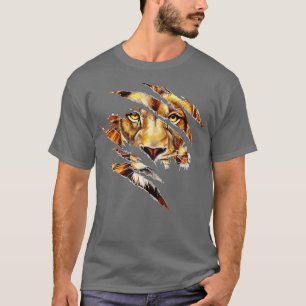 Lion Eye Safari Zoo Wildlife Animal Zookeeper Kost T-Shirt