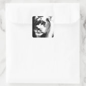 Lion Eyes Quadratischer Aufkleber (Tasche)