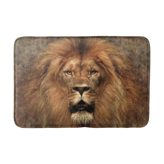 Lion Face Badematte (Vorderseite)