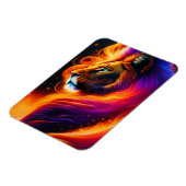 Lion Face Colorful Painting Art Magnet (Linke Seite)