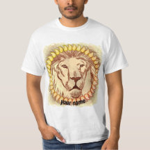 Lion Face Custom T - Shirt