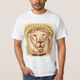Lion Face Custom T - Shirt