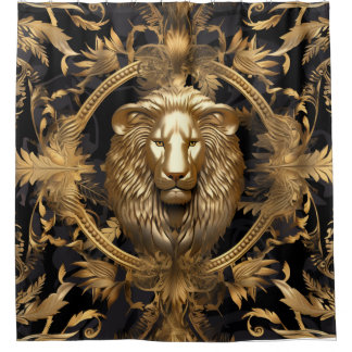 Lion Face Duschvorhang