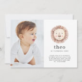 Lion Face Foto Einladung (Vorderseite)