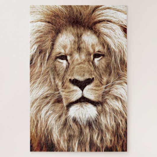 Lion Face Jigsaw Puzzle (Vertikal)