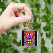 lion face keychain schlüsselanhänger (Hand)