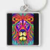 lion face keychain schlüsselanhänger (Vorne)