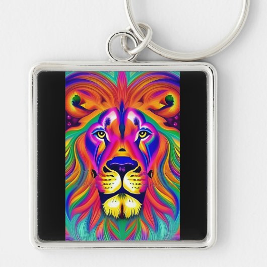 lion face keychain schlüsselanhänger (Vorne)