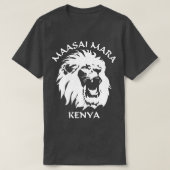 Lion Face Maasai Mara Kenya National Reserve T-Shirt (Design vorne)