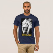 Lion Face Mens Bella Leinwand Short Sleeve Navy Bl T-Shirt (Vorne ganz)
