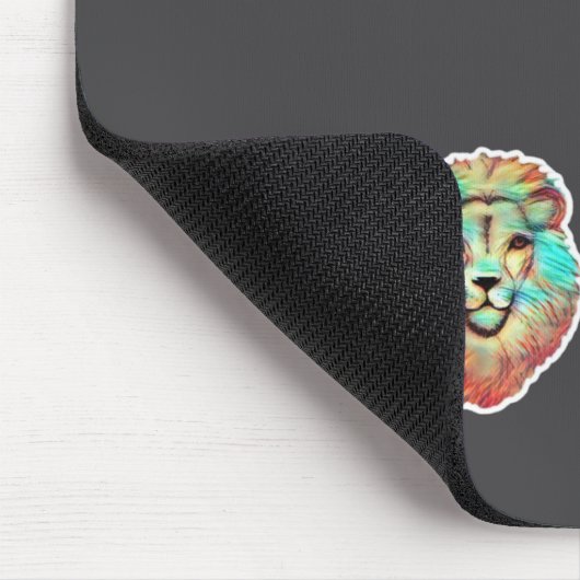 Lion Face Mouse Mat Mousepad (Ecke)