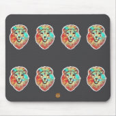 Lion Face Mouse Mat Mousepad (Vorne)