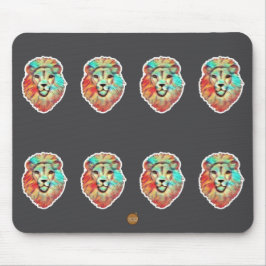Lion Face Mouse Mat Mousepad