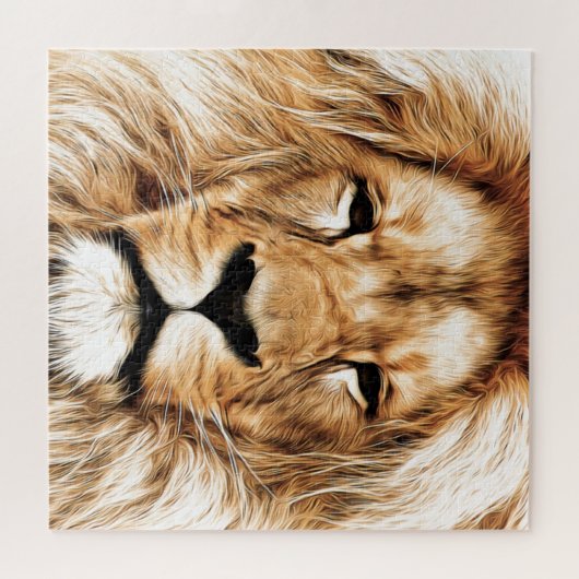 Lion Face Puzzle (Horizontal)