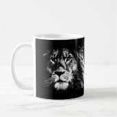 Lion Face The King Animals Pop Art Template Kaffeetasse (Links)