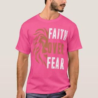Lion Faith over Feest - Vater Man Jesus Christi T-Shirt