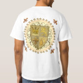 Lion Familienwappen Name T-Shirt (Rückseite)