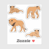 Lion Family Aufkleber (Blatt)