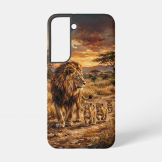 Lion Family Fine‑Art Collection – WildArchetypes Samsung Galaxy Hülle