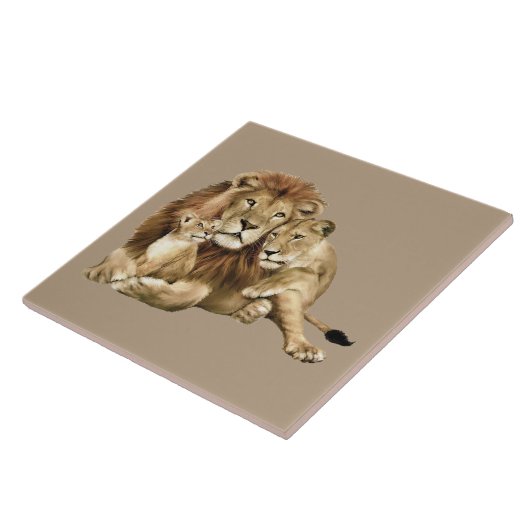 Lion Family Fliese (Seite)