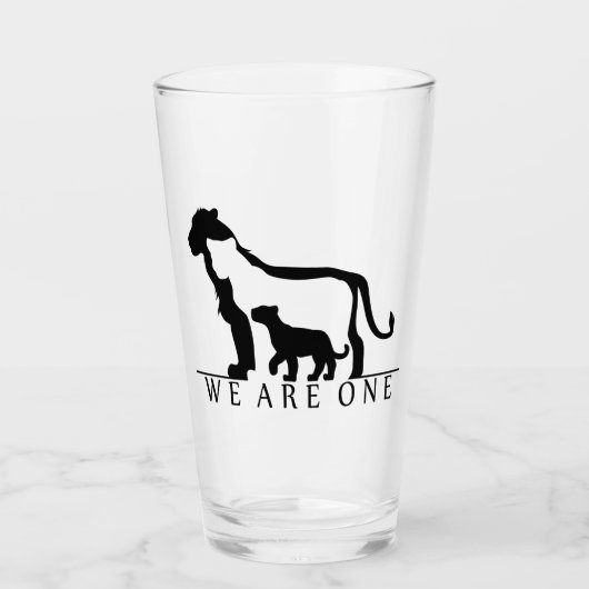 Lion Family Glas (Vorderseite)