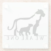 Lion Family Glasuntersetzer (Rückseite)