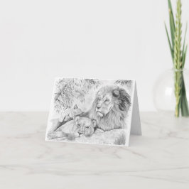 Lion Family Karte