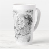 Lion Family Latte Tasse (Rechte Ecke)