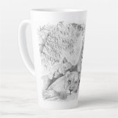 Lion Family Latte Tasse (Linke Ecke)