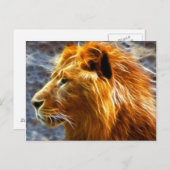 Lion Fantasy Postcard Postkarte (Vorne/Hinten)