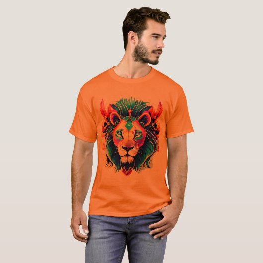 Lion & Feathes T - Shirt (Vorne ganz)