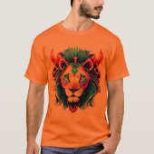 Lion & Feathes T - Shirt (Vorderseite)