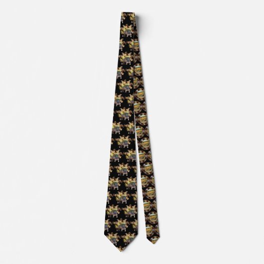 Lion Feed Wildlife Frame Neck Tie Krawatte (Vorderseite)