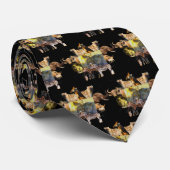 Lion Feed Wildlife Frame Neck Tie Krawatte (Gerollt)