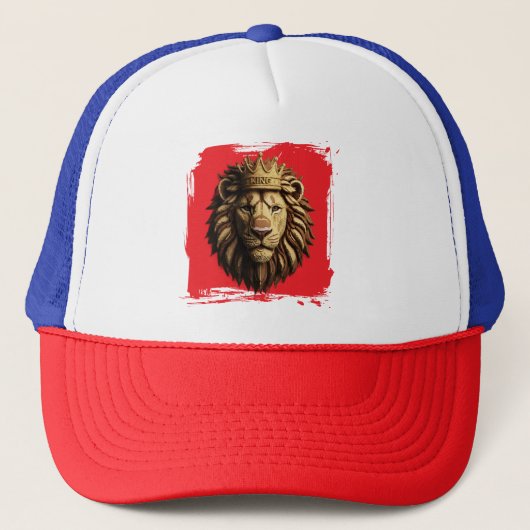 Lion Fierce Cap | ferus Animal Design Hat Truckerkappe (Vorderseite)