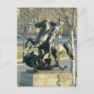 Lion Figher Postkarte