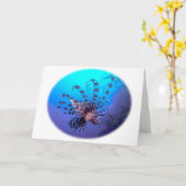 Lion Fish Greeting Card Karte (Gelbe Blume)