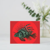 Lion fish Postkarte (Stehend Vorderseite)