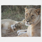 Lion Fleece Blanket (Vorderseite (Horizontal))