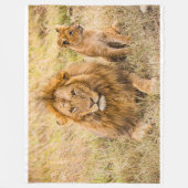 Lion Fleece Blanket (Vorderseite)