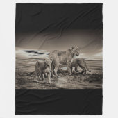 Lion Fleece Blanket (Vorderseite)