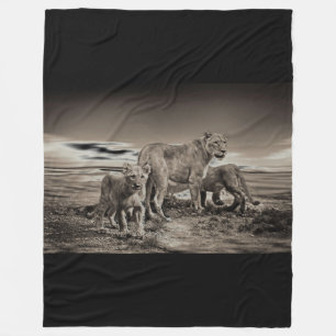 Lion Fleece Blanket